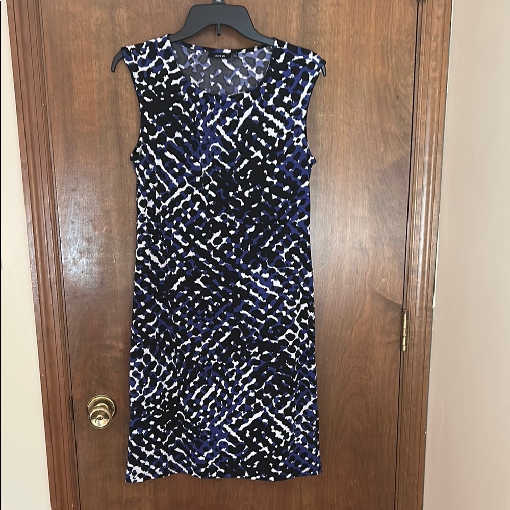 Apt. 9 Black and White Sheath Midi Dress